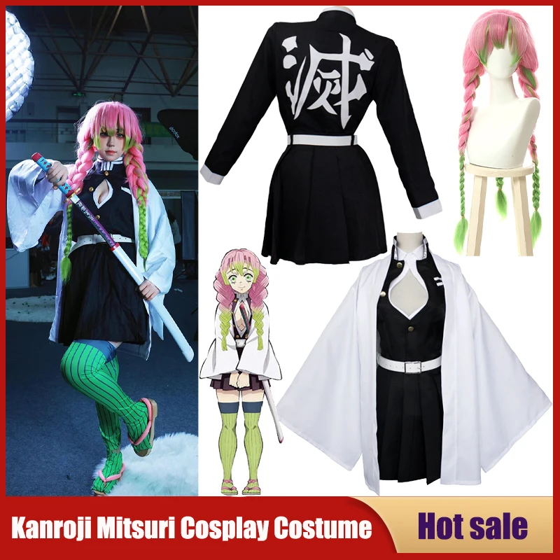 Kids Party Games - Anime Kanroji Mitsuri Strój Cosplay Kimetsu