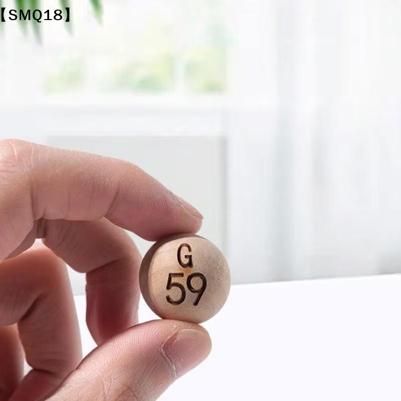 Party Games Bingo - 75 sztuk naturalnych kulek do bingo
