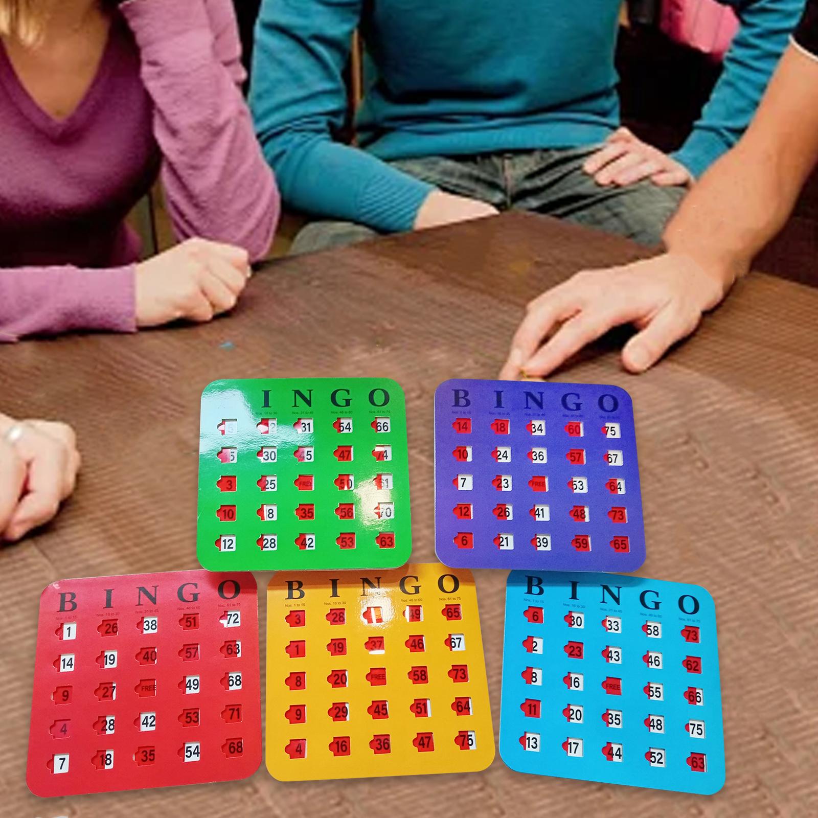 Party Games Bingo - 5 sztuk kart bingo z dużym