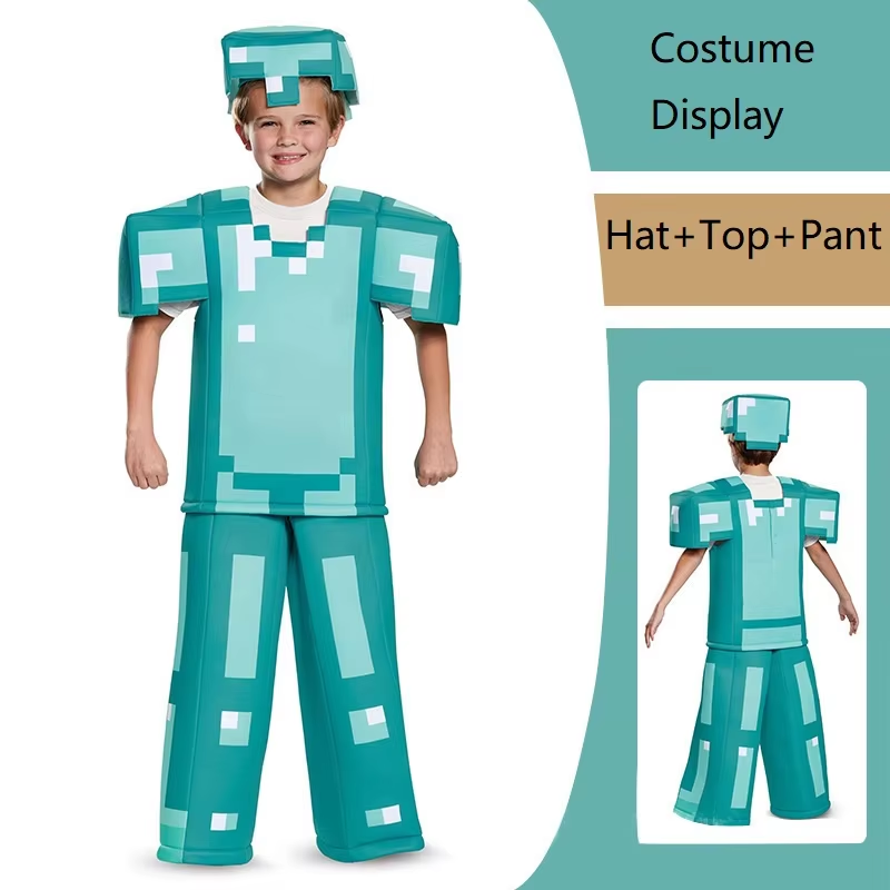 Kids Party Games - Nowe Dziecięce Kostiumy Cosplay Diamentowa Zbroja